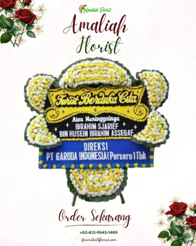 Papan Bunga Duka di Sariwangi